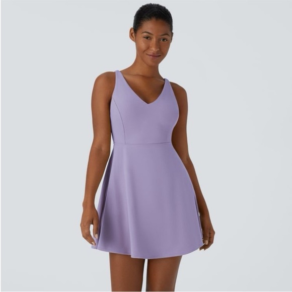 Dresses & Skirts - Halara Everyday Crisscross Backless Flared Dress